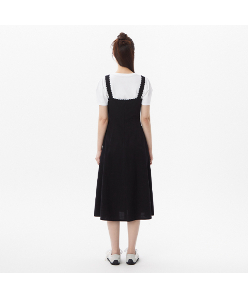 PLASTIC ISLAND(プラスティックアイランド)の「レース配色ビスチェワンピース PR2WO881(ワンピース・レディース・ブラック・SMALL/MEDIUM)」の3枚目の写真