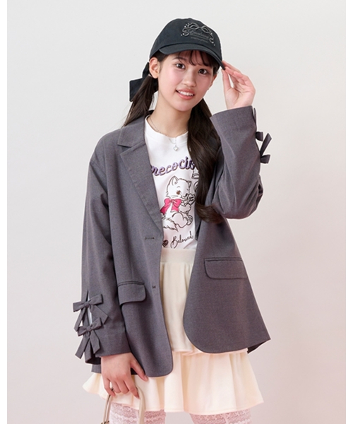 セール】テーラードリボンジャケット（テーラードジャケット）｜mezzo