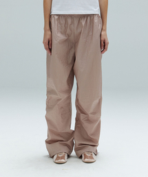 ZOE GLOSSY PARACHUTE PANTS - PINK