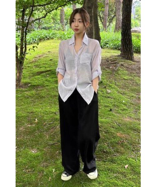CHAMBROS（チャンブロス）の「ポイントロゴピンタックワイドスウェットパンツ[ブラック]（スウェットパンツ・レディース・その他・4/3/2/1/X-LARGE/SMALL/MEDIUM/LARGE）」の21枚目の写真