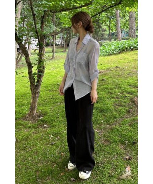 CHAMBROS（チャンブロス）の「ポイントロゴピンタックワイドスウェットパンツ[ブラック]（スウェットパンツ・レディース・その他・4/3/2/1/X-LARGE/SMALL/MEDIUM/LARGE）」の6枚目の写真