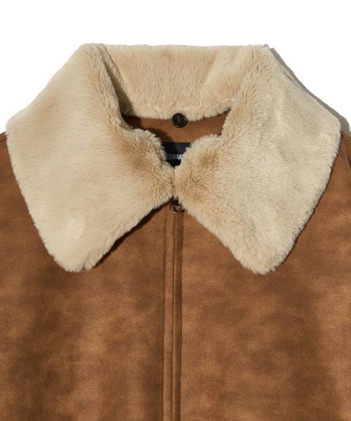 PIECEMAKER（ピースメーカー）の「[2TYPE] SUEDE MUSTANG PADDED BLOUSON (LIGHT BROWN)（ダウンジャケット/コート・レディース・その他・LARGE/SMALL/MEDIUM）」の8枚目の写真