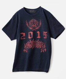 リーフエンブレムTシャツ_ネイビー