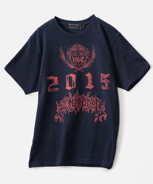 VASTIC(バスティック)の「リーフエンブレムTシャツ_ネイビー(Tシャツ/カットソー・メンズ・その他・MEDIUM/LARGE/X-LARGE)」の1枚目の写真