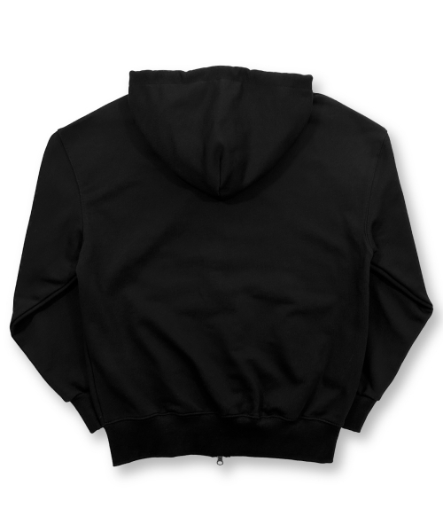 DAMISH(ダミシュ)の「シンボルロゴツーウェイフードジップアップ_ブラック(パーカー・レディース・ブラック・SMALL/MEDIUM)」の5枚目の写真