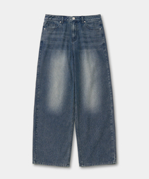 EXCONTAINER（エックスコンテナ）の「コーデュロイワイドデニムパンツ (WASHED BLUE)（デニムパンツ）」