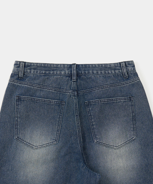 EXCONTAINER(エックスコンテナ)の「コーデュロイワイドデニムパンツ (WASHED BLUE)(デニムパンツ・メンズ・その他・MEDIUM/LARGE/X-LARGE/SMALL)」の3枚目の写真