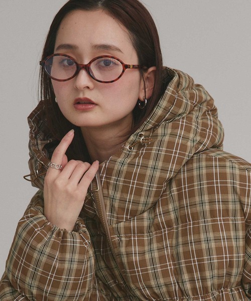 セール】チェック ダウンジャケット（ダウンジャケット/コート）｜ad