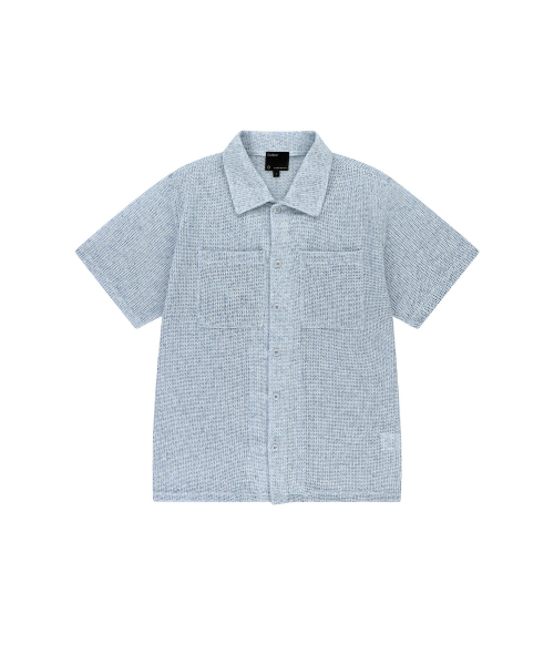 ENDOOR(エンドア)の「Needle crochet 1/2 shirt (blue bokashi)(シャツ/ブラウス・メンズ・その他・1/2)」の3枚目の写真