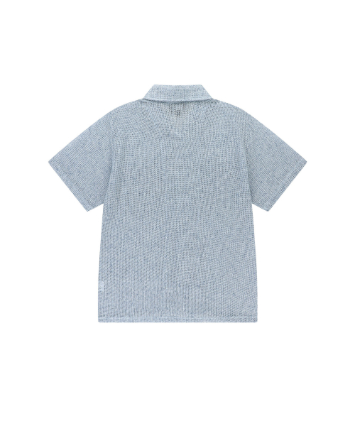 ENDOOR(エンドア)の「Needle crochet 1/2 shirt (blue bokashi)(シャツ/ブラウス・メンズ・その他・1/2)」の2枚目の写真