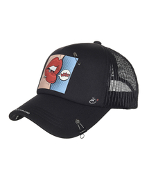 BLACK BLOND（ブラック ブロンド）の「ビビディポップクラッシュトラッカーメッシュキャップダークバージョン（ブラック）（キャップ）」