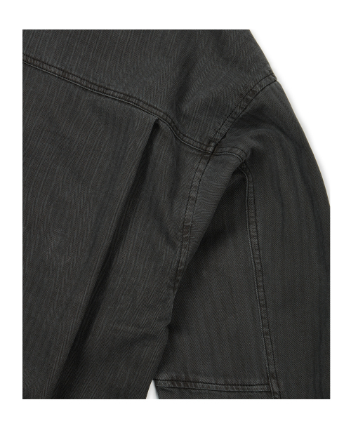 ETCE（イーティーシーイー）の「(BASE) HERRINGBONE WASHED POCKET SHIRT (BLACK)（シャツ/ブラウス・メンズ・その他・X-LARGE/MEDIUM/LARGE）」の8枚目の写真