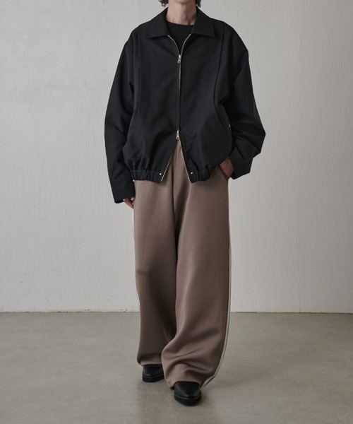 Lui's(ルイス)の「VISミラノリブ ワイドトラックパンツ(その他パンツ・メンズ・モカ/ブラック・S/M)」の18枚目の写真