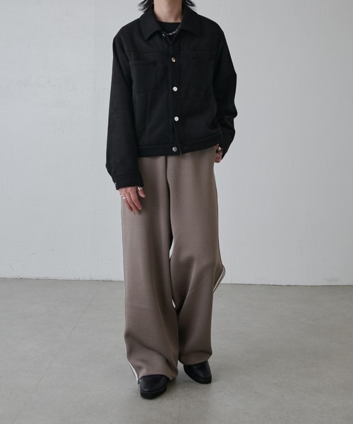 Lui's(ルイス)の「VISミラノリブ ワイドトラックパンツ(その他パンツ・メンズ・モカ/ブラック・S/M)」の21枚目の写真