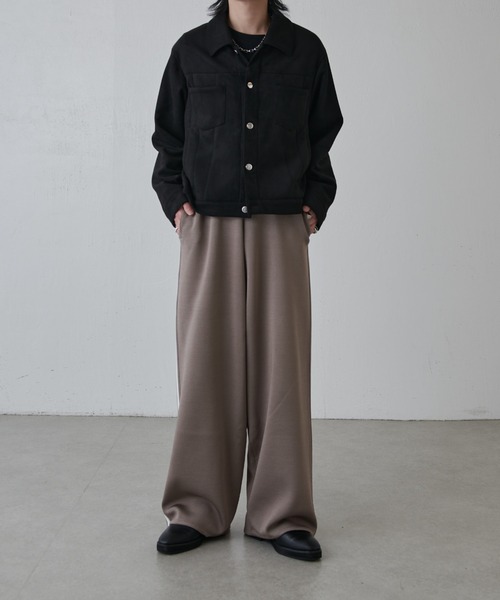 Lui's(ルイス)の「VISミラノリブ ワイドトラックパンツ(その他パンツ・メンズ・モカ/ブラック・S/M)」の22枚目の写真