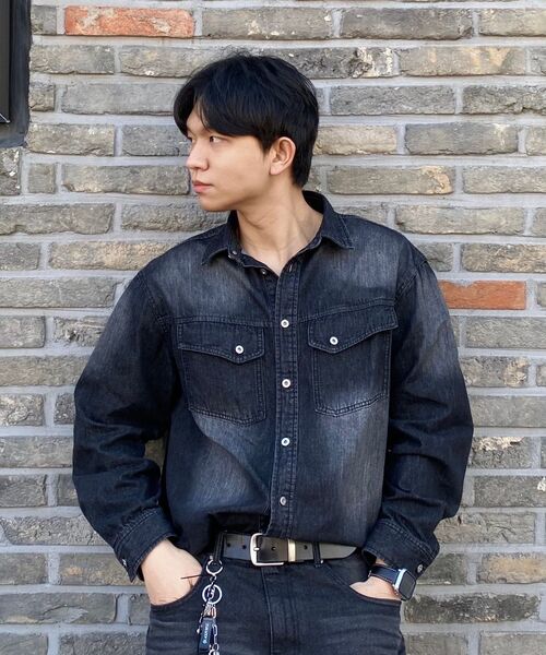 DECET(デケト)の「Denim Shirket DCSH006BlackA(シャツ/ブラウス・メンズ・その他・SMALL/MEDIUM)」の14枚目の写真