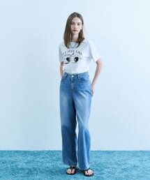 ADAUL（アダウル）の「リディビンテージウォッシングワイドデニムパンツ - ブルー（デニムパンツ）」