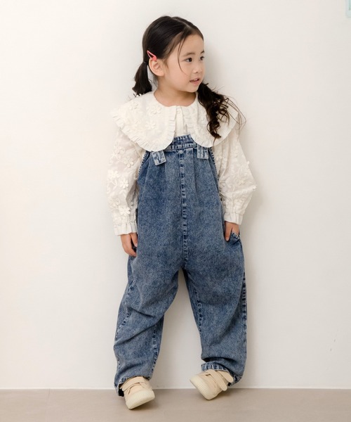 MAKE YOUR DAY(メイクユアデイ)の「ワイドサロペットパンツ■80~140cm(サロペット/オーバーオール・キッズ・ネイビー/オフホワイト/ブラック・80/90/100/110/120/130/140)」の17枚目の写真