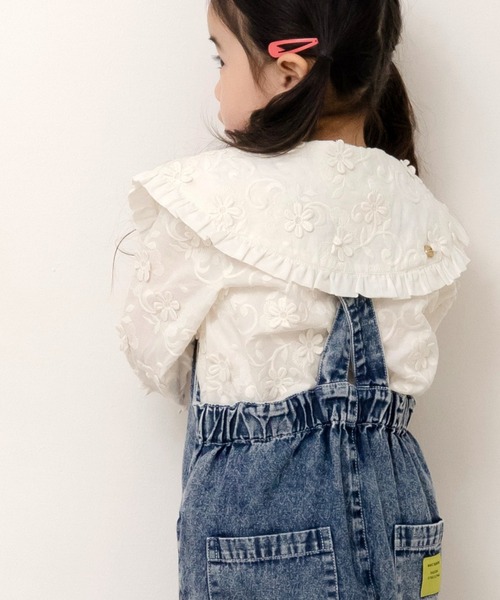 MAKE YOUR DAY(メイクユアデイ)の「ワイドサロペットパンツ■80~140cm(サロペット/オーバーオール・キッズ・ネイビー/オフホワイト/ブラック・80/90/100/110/120/130/140)」の18枚目の写真