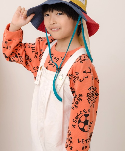 MAKE YOUR DAY(メイクユアデイ)の「ワイドサロペットパンツ■80~140cm(サロペット/オーバーオール・キッズ・ネイビー/オフホワイト/ブラック・80/90/100/110/120/130/140)」の9枚目の写真