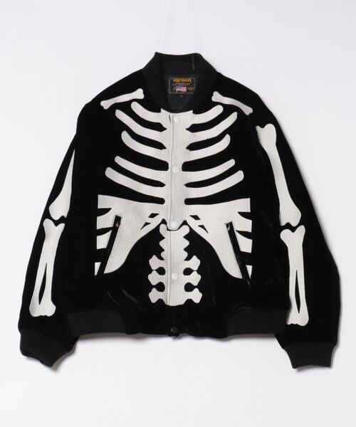 VANSON（ヴァンソン）の「VANSON/バンソン/Velours Jacket（その他アウター・メンズ・ブラック系その他/ブラック・L/M/S/XL）」の2枚目の写真