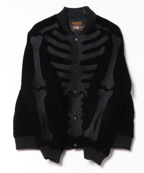VANSON（ヴァンソン）の「VANSON/バンソン/Velours Jacket（その他アウター・メンズ・ブラック系その他/ブラック・L/M/S/XL）」の5枚目の写真