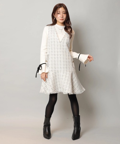 キラキラツイードジャンスカ（ワンピース）｜Apuweiser-riche