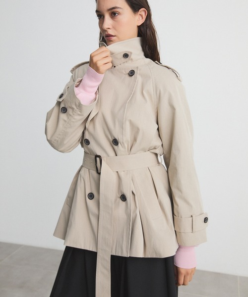 CITY TOKYO（シティトウキョウ）の「Short Trench Coat/ショートトレンチコート/トレンチジャケット（トレンチコート・レディース・ベージュ・FREE）」の8枚目の写真