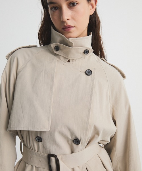 CITY TOKYO（シティトウキョウ）の「Short Trench Coat/ショートトレンチコート/トレンチジャケット（トレンチコート・レディース・ベージュ・FREE）」の5枚目の写真