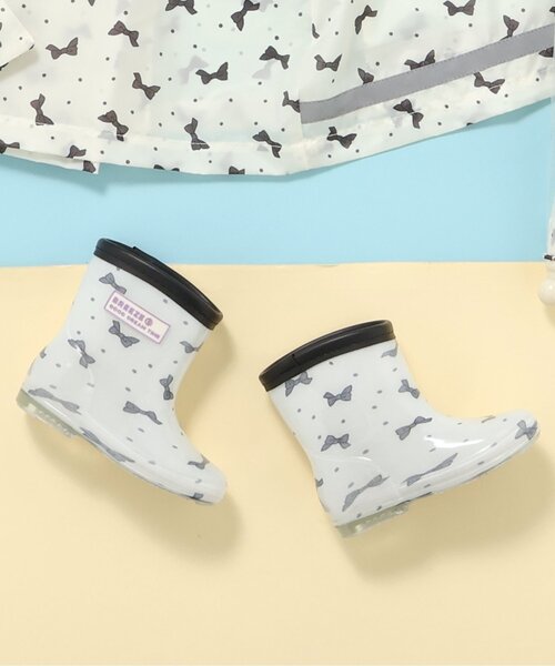 BREEZE（ブリーズ）の「4柄レインシューズ（レインシューズ・キッズ・オフホワイト/ブルー/レインボー/ピンク・16/15 /14/18/17）」の2枚目の写真