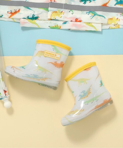 BREEZE（ブリーズ）の「4柄レインシューズ（レインシューズ・キッズ・オフホワイト/ブルー/レインボー/ピンク・16/15 /14/18/17）」の4枚目の写真