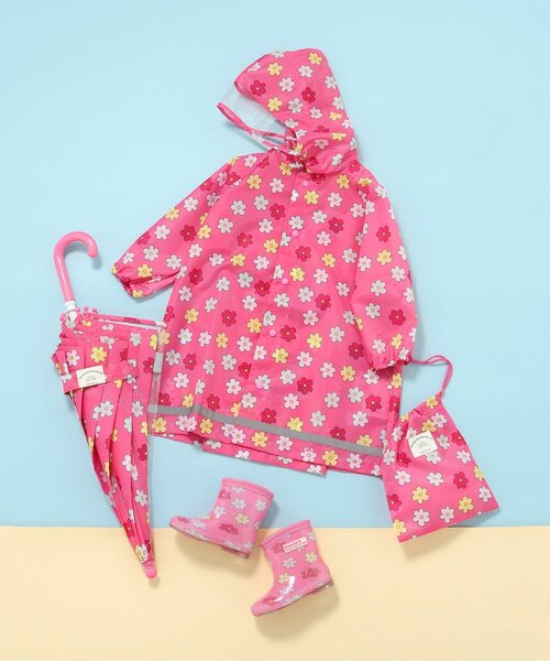 BREEZE（ブリーズ）の「4柄レインシューズ（レインシューズ・キッズ・オフホワイト/ブルー/レインボー/ピンク・16/15 /14/18/17）」の6枚目の写真