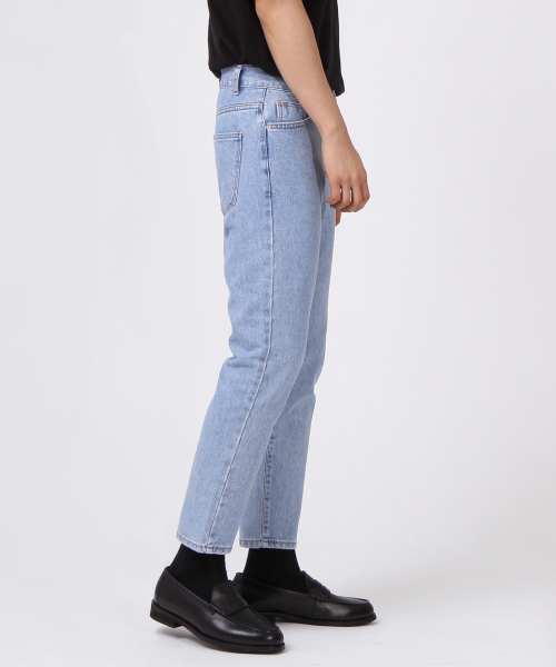 THESTORI(ザ・ストリ)の「レギュラーフィットクロップパンツ(淡い青)(デニムパンツ・メンズ・その他・2(L)/3(XL)/1(M))」の3枚目の写真