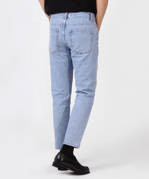 THESTORI(ザ・ストリ)の「レギュラーフィットクロップパンツ(淡い青)(デニムパンツ・メンズ・その他・2(L)/3(XL)/1(M))」の4枚目の写真