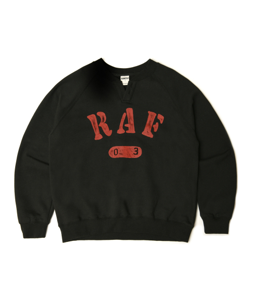 AMOU(アモウ)の「R.A.F Henley Neck BLACK(スウェット・レディース・その他・1/2/3)」の3枚目の写真