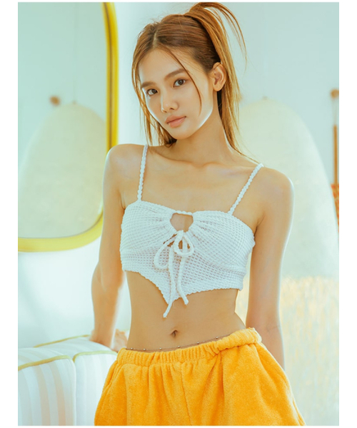 IMCLAIRE(アイエムクレア)の「ニットクロップビスチェ(Tシャツ/カットソー・レディース・その他・MEDIUM)」の1枚目の写真