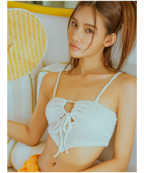 IMCLAIRE(アイエムクレア)の「ニットクロップビスチェ(Tシャツ/カットソー・レディース・その他・MEDIUM)」の4枚目の写真