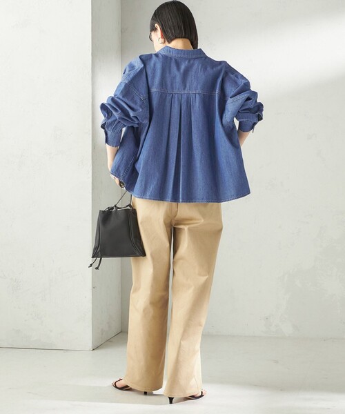 SHIPS(シップス)の「〈洗濯機可能〉ストレッチ チノ 硫化染め パンツ(チノパンツ・レディース・ベージュ・38/36)」の2枚目の写真