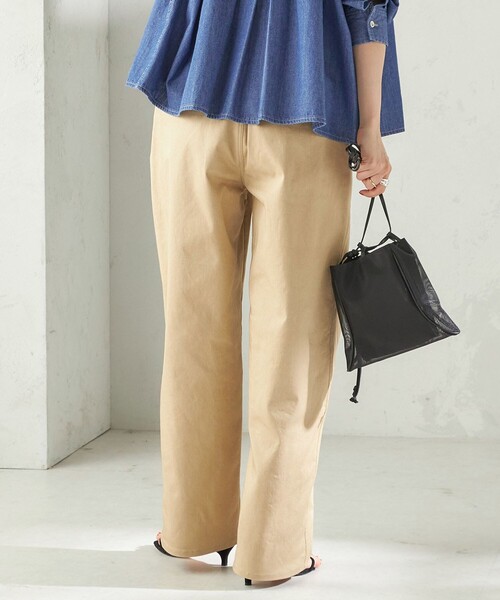 SHIPS(シップス)の「〈洗濯機可能〉ストレッチ チノ 硫化染め パンツ(チノパンツ・レディース・ベージュ・38/36)」の8枚目の写真