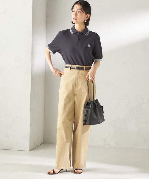 SHIPS(シップス)の「〈洗濯機可能〉ストレッチ チノ 硫化染め パンツ(チノパンツ・レディース・ベージュ・38/36)」の10枚目の写真