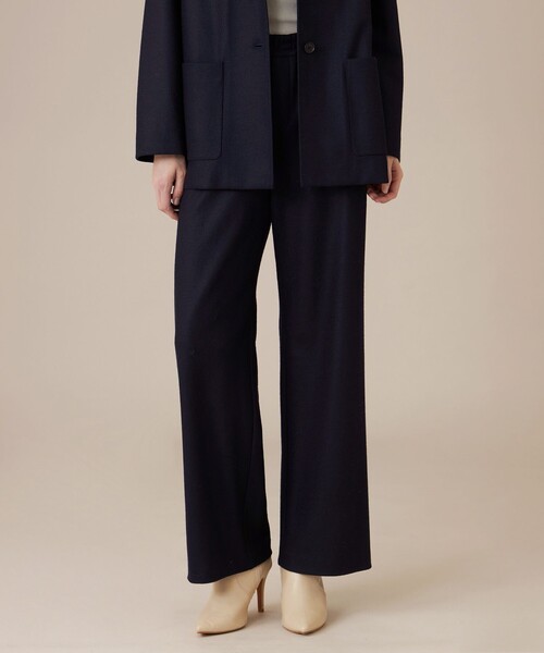 MACKINTOSH LONDON(マッキントッシュ ロンドン)の「ウールスムースパンツ(その他パンツ・レディース・ネイビー/ベージュ・36/40/38)」の2枚目の写真