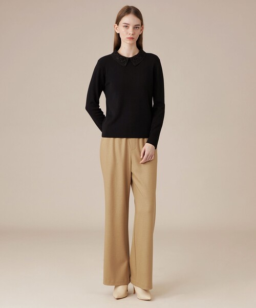 MACKINTOSH LONDON(マッキントッシュ ロンドン)の「ウールスムースパンツ(その他パンツ・レディース・ネイビー/ベージュ・36/40/38)」の10枚目の写真