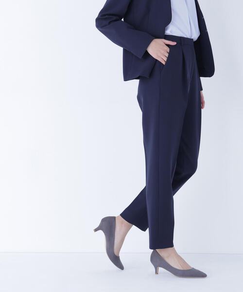 NATURAL BEAUTY BASIC(ナチュラルビューティーベーシック)の「◇ダブルクロスストレッチ SETUP テーパードパンツ(スラックス・レディース・ブラック/ネイビー・LARGE/MEDIUM/SMALL)」の17枚目の写真