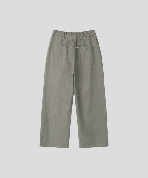 BLACK MOMENT（ブラックモーメント）の「バルーンフィットピンタックワイドコットンパンツ[グレー]（その他パンツ・メンズ・グレー・MEDIUM/LARGE）」の2枚目の写真