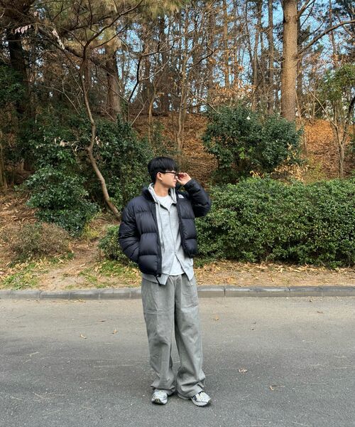 BLACK MOMENT（ブラックモーメント）の「バルーンフィットピンタックワイドコットンパンツ[グレー]（その他パンツ・メンズ・グレー・MEDIUM/LARGE）」の7枚目の写真