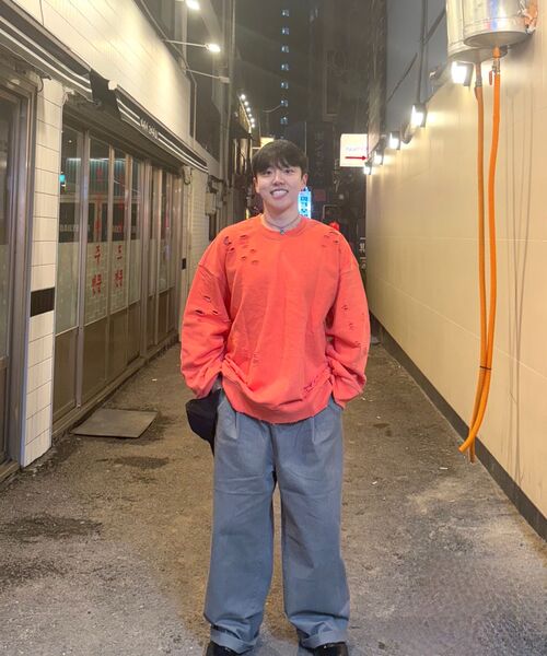 BLACK MOMENT（ブラックモーメント）の「バルーンフィットピンタックワイドコットンパンツ[グレー]（その他パンツ・メンズ・グレー・MEDIUM/LARGE）」の8枚目の写真
