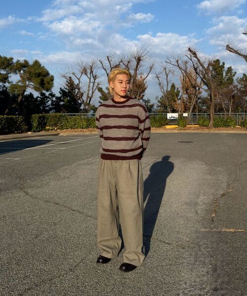 BLACK MOMENT（ブラックモーメント）の「バルーンフィットピンタックワイドコットンパンツ[グレー]（その他パンツ・メンズ・グレー・MEDIUM/LARGE）」の9枚目の写真