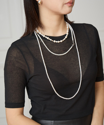 IENA LA BOUCLE（イエナラブークル）の「《追加》Y.A.Acc/ワイエーアク×LA BOUCLE別注 ロングパールネックレス（ネックレス）」