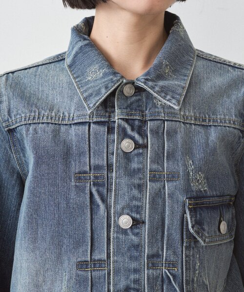 LOUNGEDRESS(ラウンジドレス)の「ヴィンテージライクデニムジャケット(デニムジャケット・レディース・ブルー・FREE)」の17枚目の写真