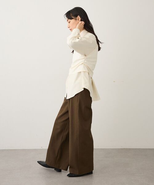 CRAFT STANDARD BOUTIQUE（クラフトスタンダードブティック）の「2点セット/レイヤードタンクトップシャツ（シャツ/ブラウス・レディース・ブラック/アイボリー/チャコールグレー・FREE）」の22枚目の写真